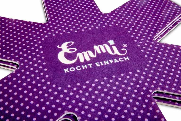 Pfannenschoner Set Detail oben für Pfanne Emmi kocht einfach